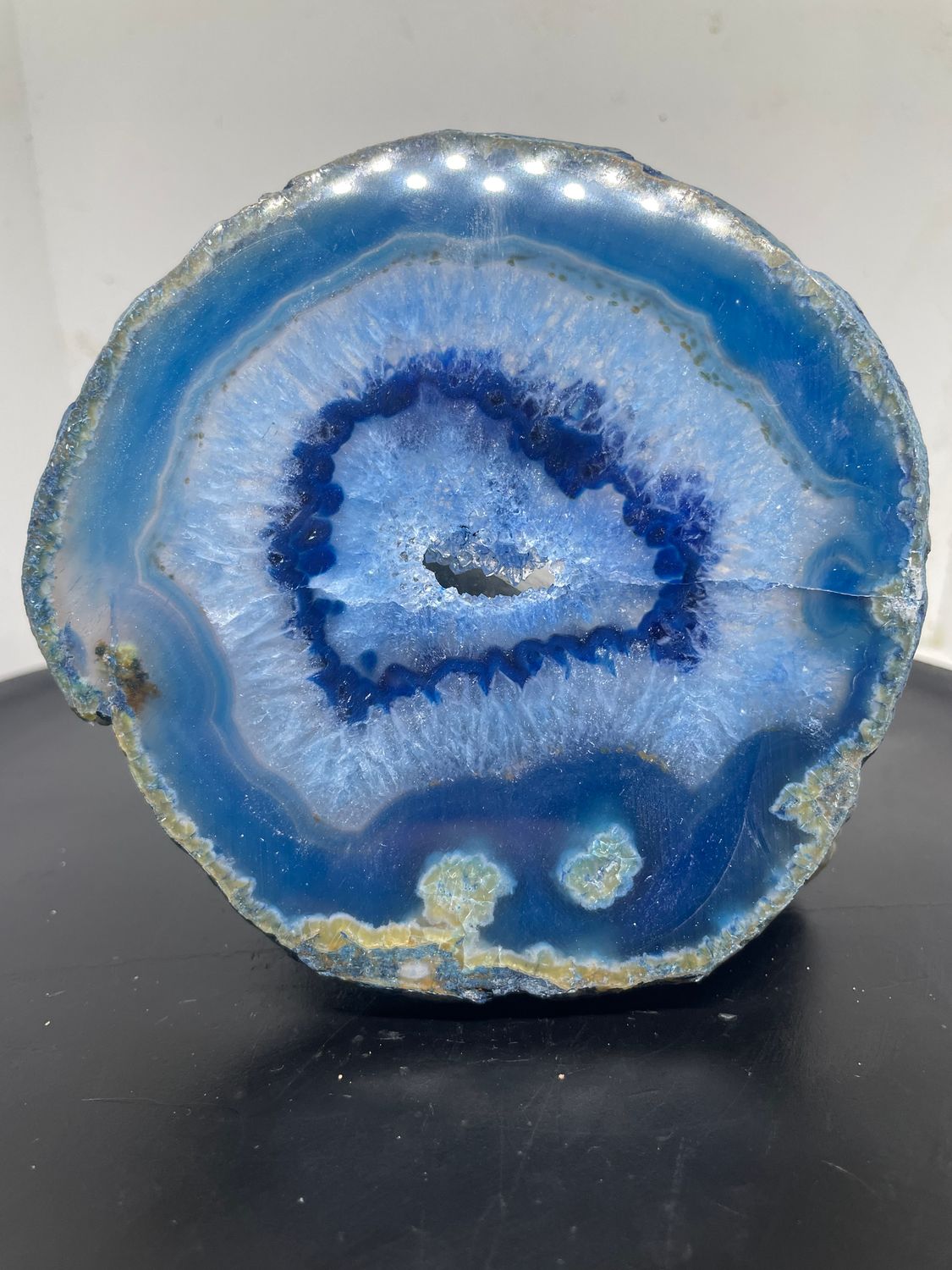 TRANCHE D’AGATE TEINTÉE