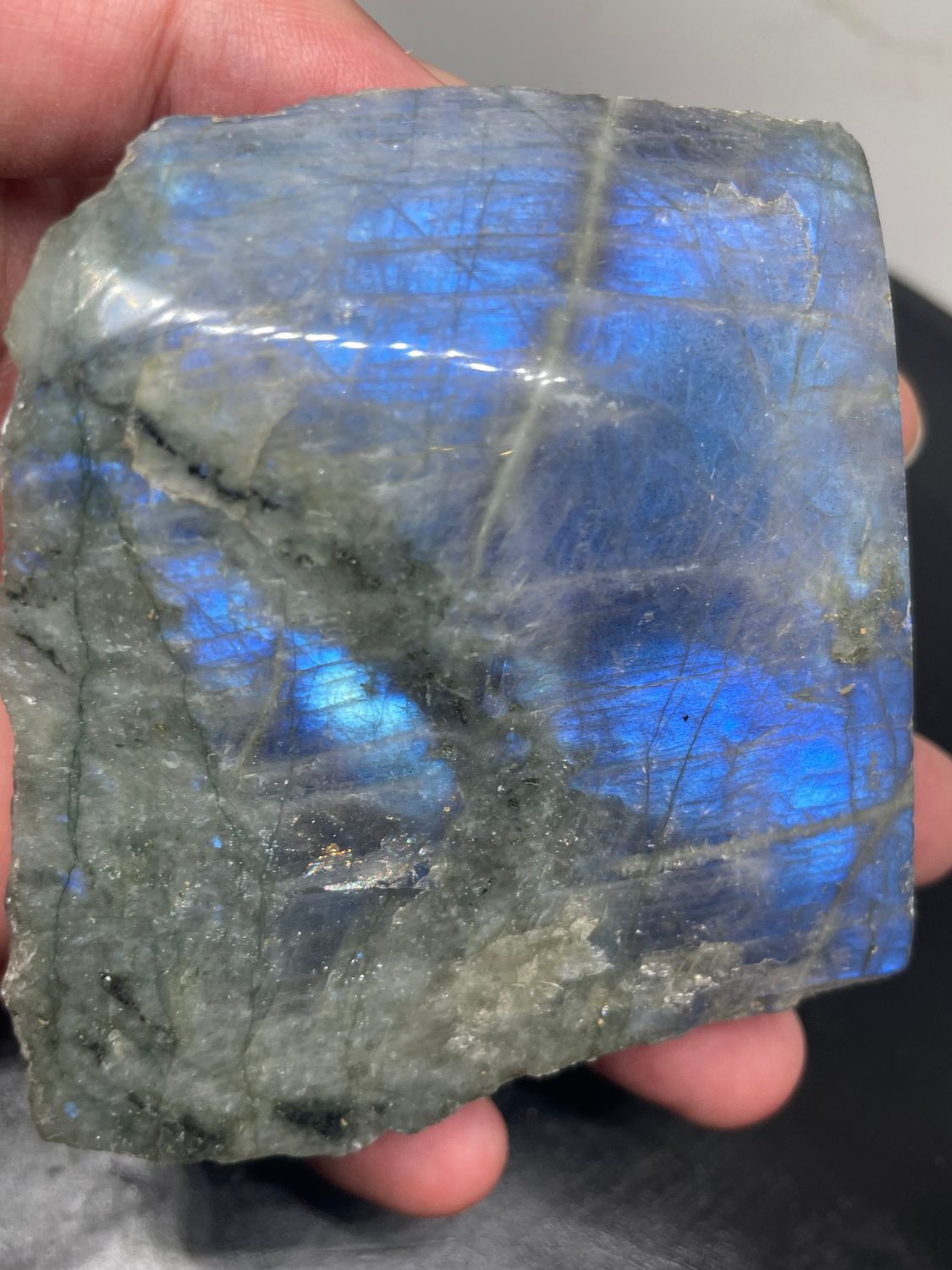 LABRADORITE POLIE UNE FACE