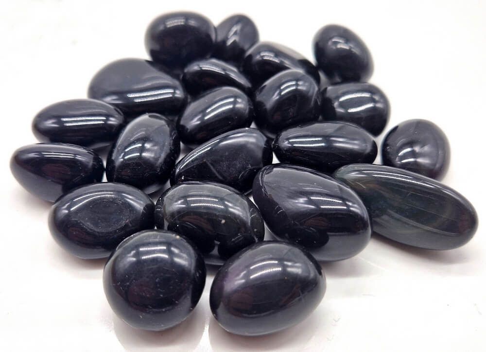 PIERRE ROULÉE OBSIDIENNE OEIL CELESTE