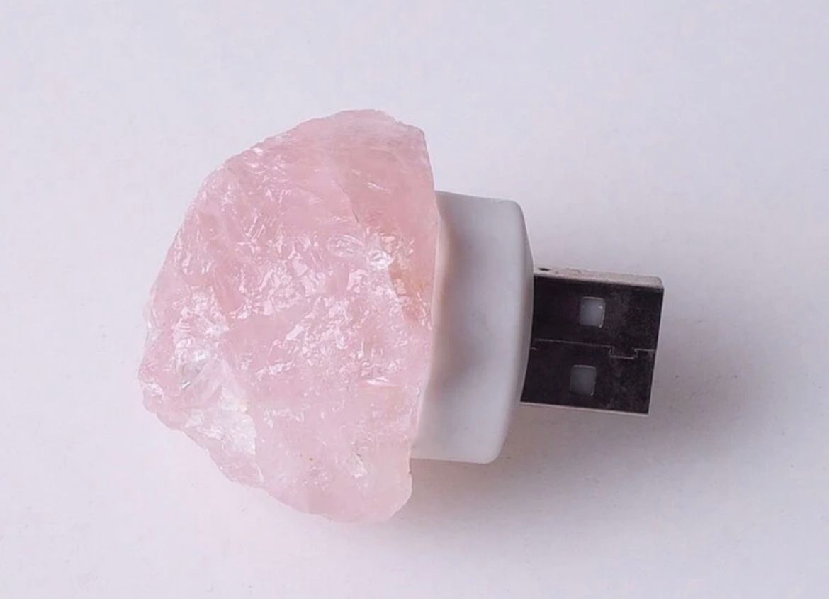 VEILLEUSE QUARTZ ROSE