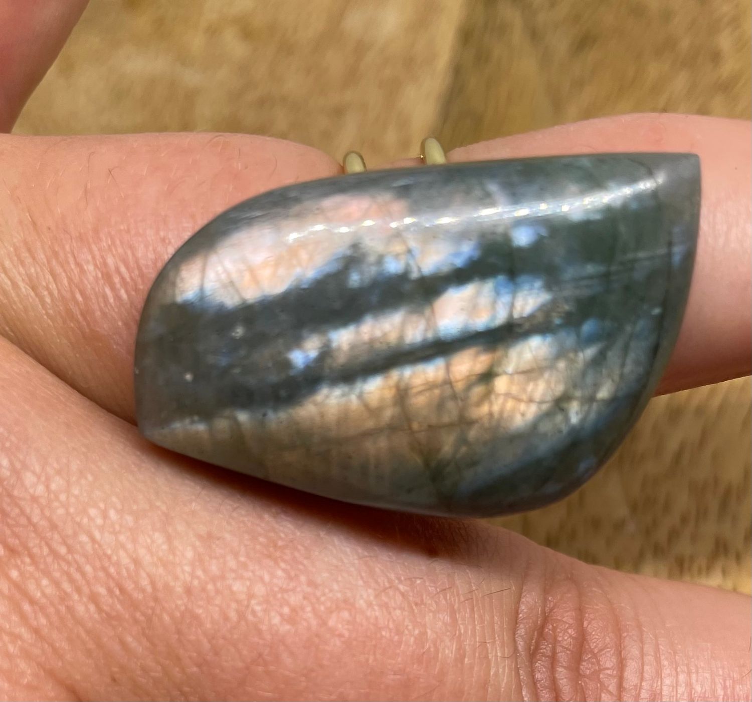 BAGUE EN LABRADORITE