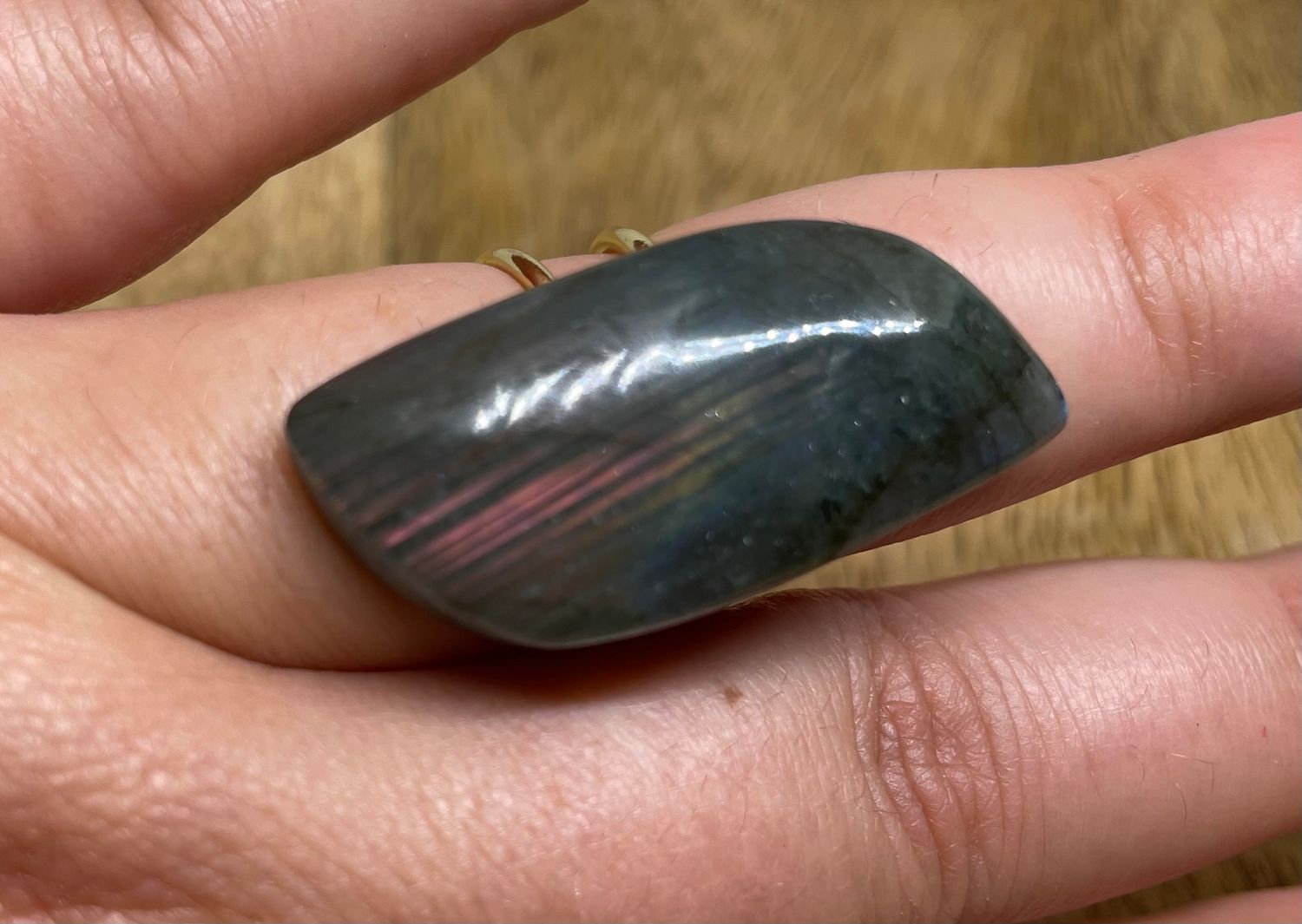BAGUE EN LABRADORITE