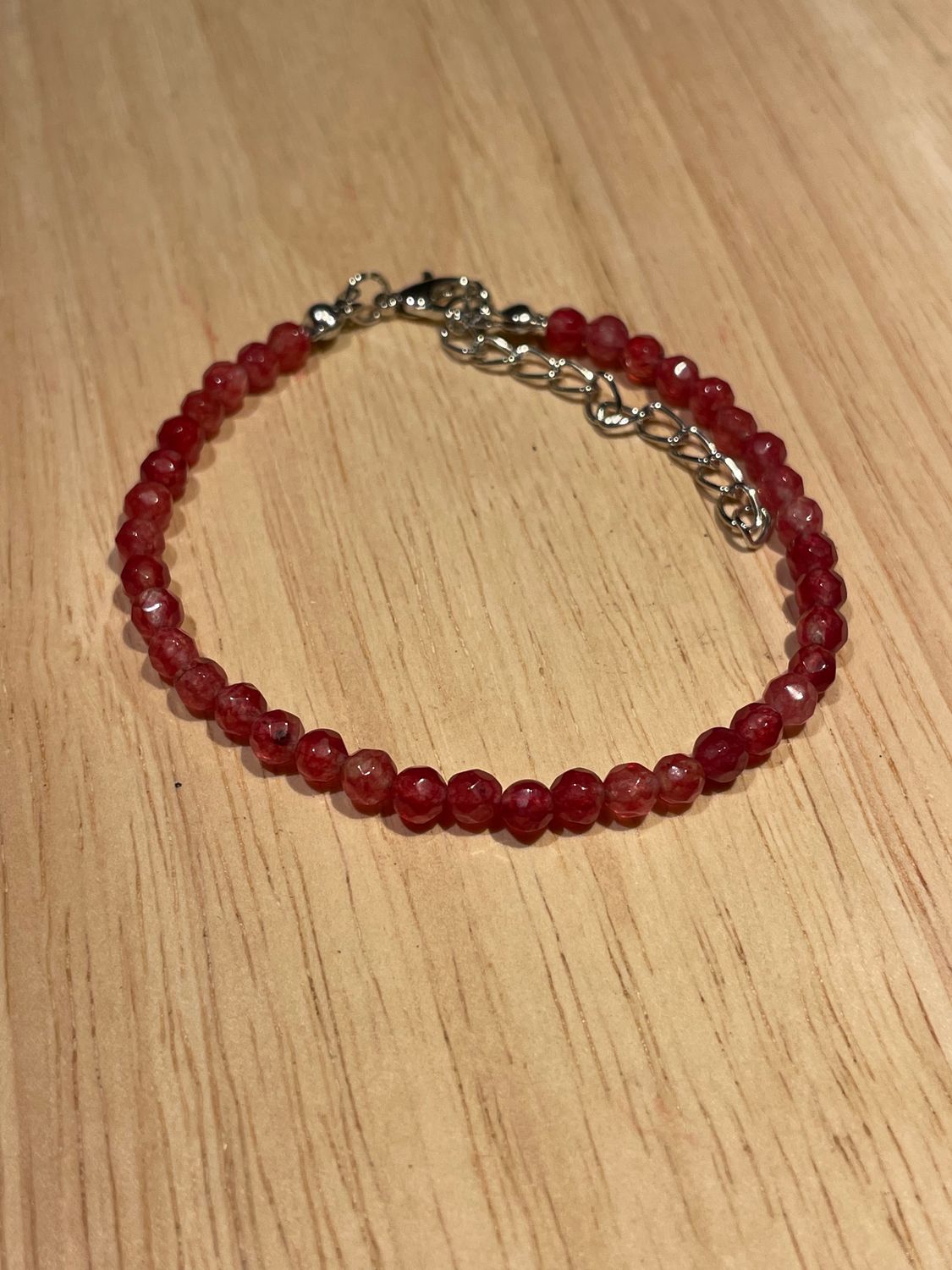 BRACELET QUARTZ  FRAISE