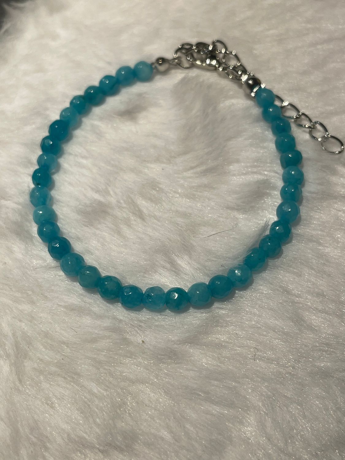 BRACELET APATITE BLEUE