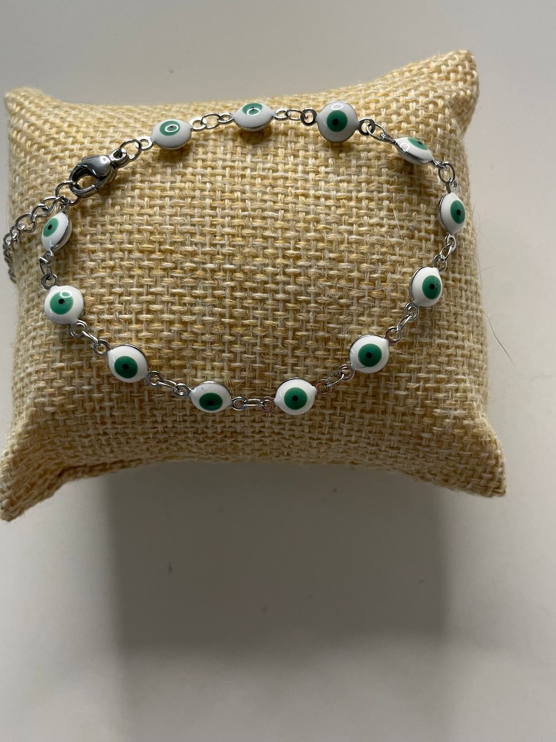 BRACELET ŒIL BLEU PERLE RÉGLABLE 🧿
