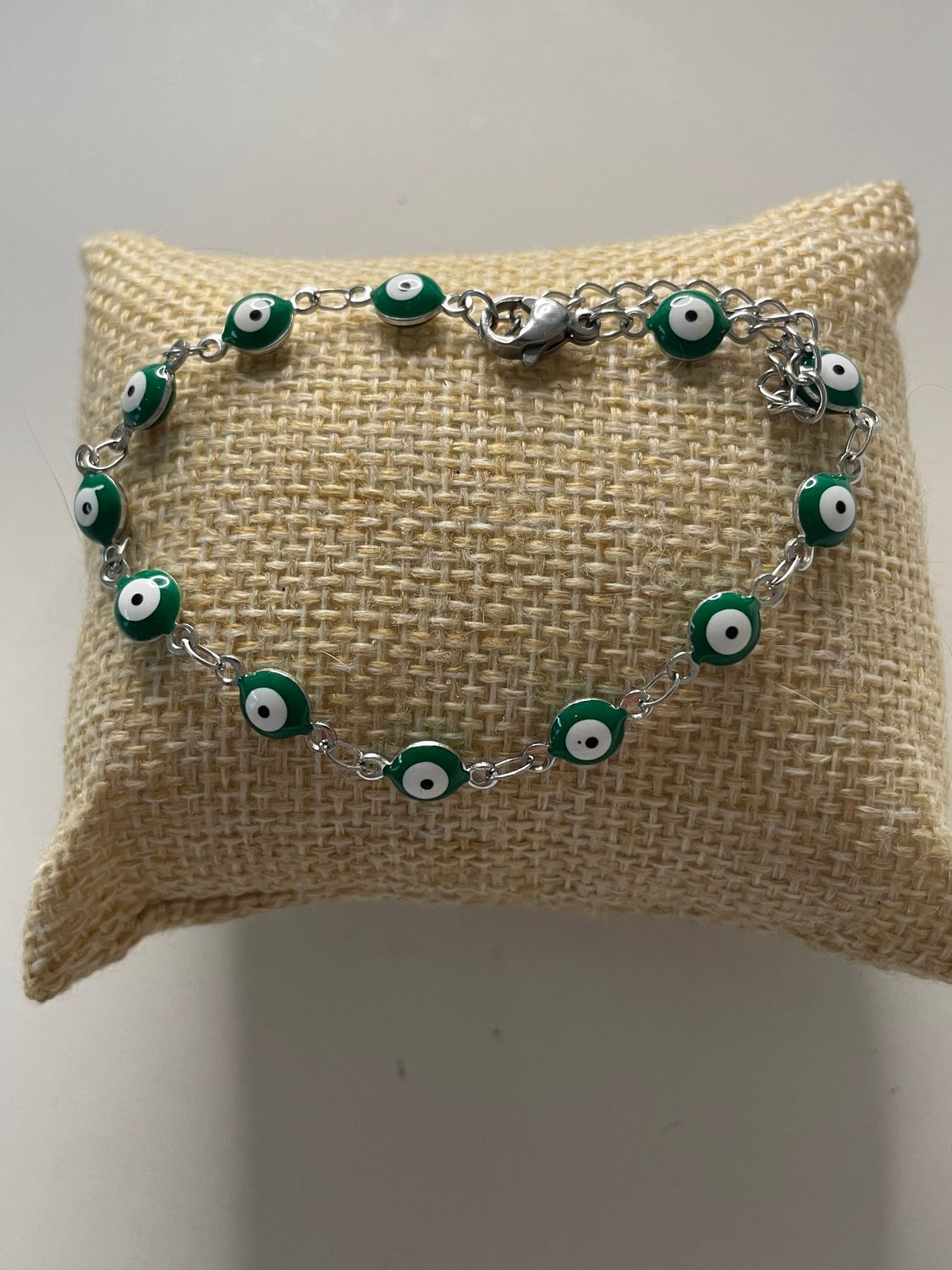 BRACELET ŒIL BLEU PERLE RÉGLABLE 🧿