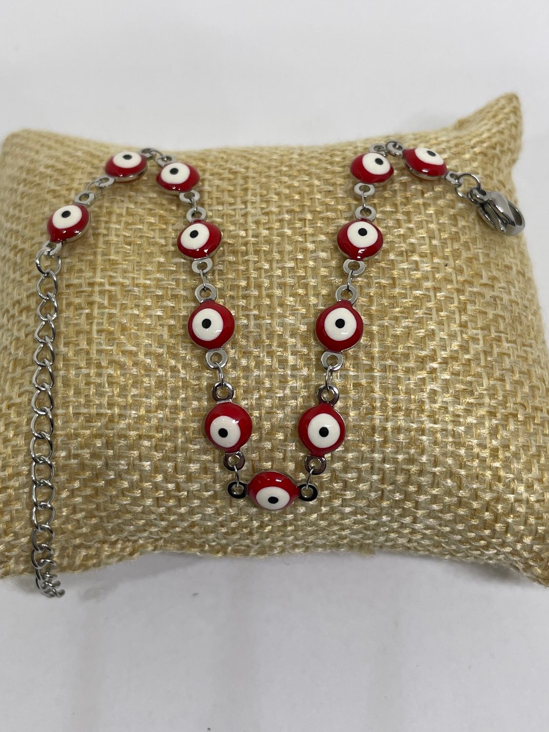 BRACELET ŒIL BLEU PERLE RÉGLABLE 🧿