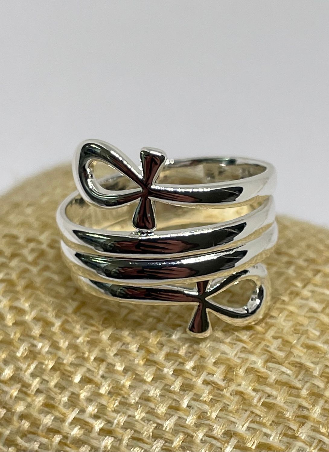 BAGUE CLÉ DE ANK- Croix de Vie