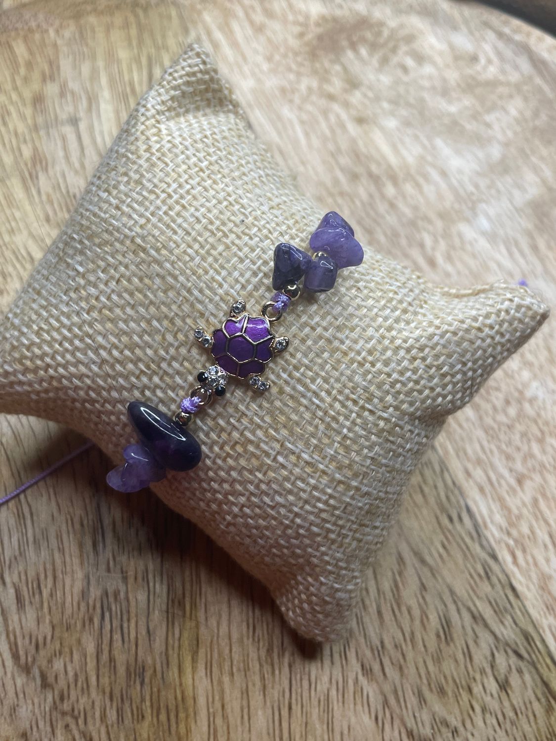 BRACELET TORTUE  AMÉTHYSTE
