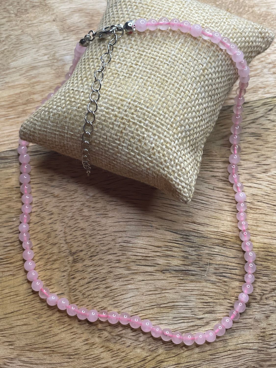 COLLIER QUARTZ ROSE