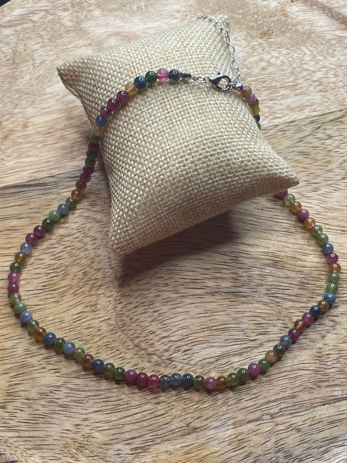 COLLIER AGATE MULTICOLORE