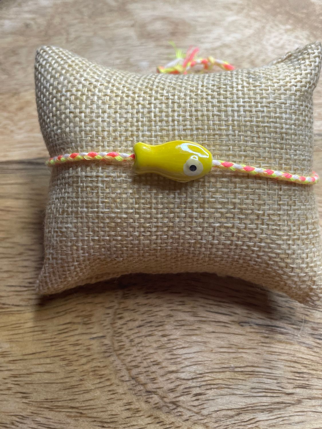 BRACELET AMITIÉ PORTE BONHEUR JAUNE