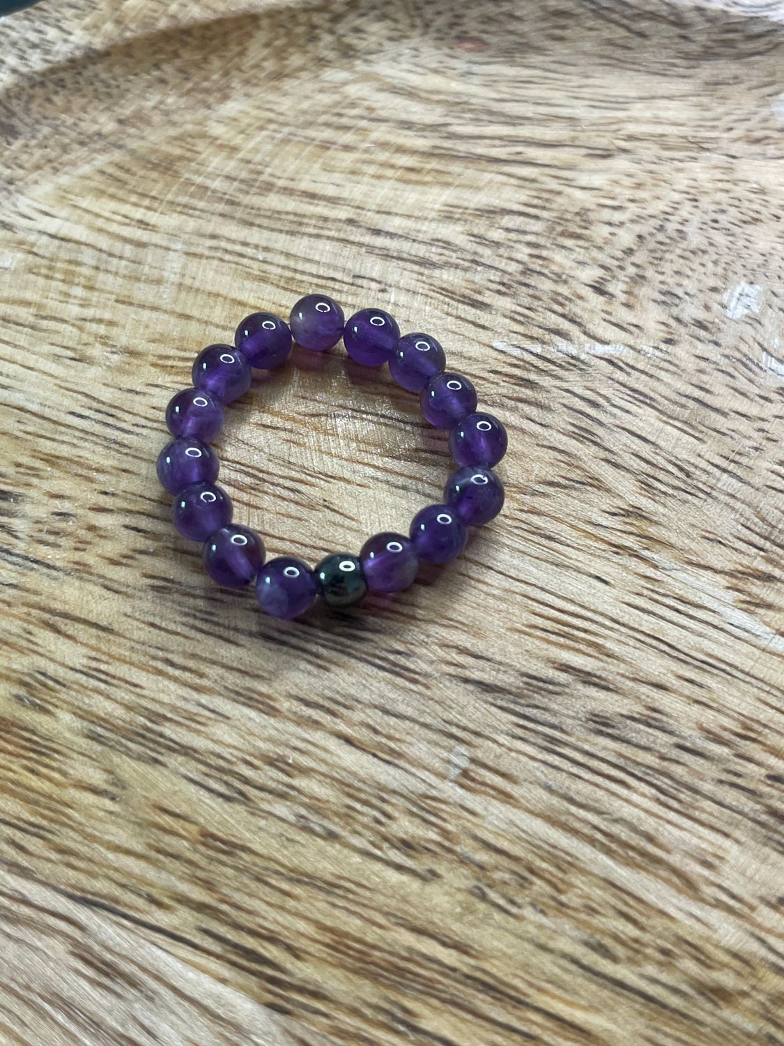 BAGUE AMÉTHYSTE AJUSTABLE