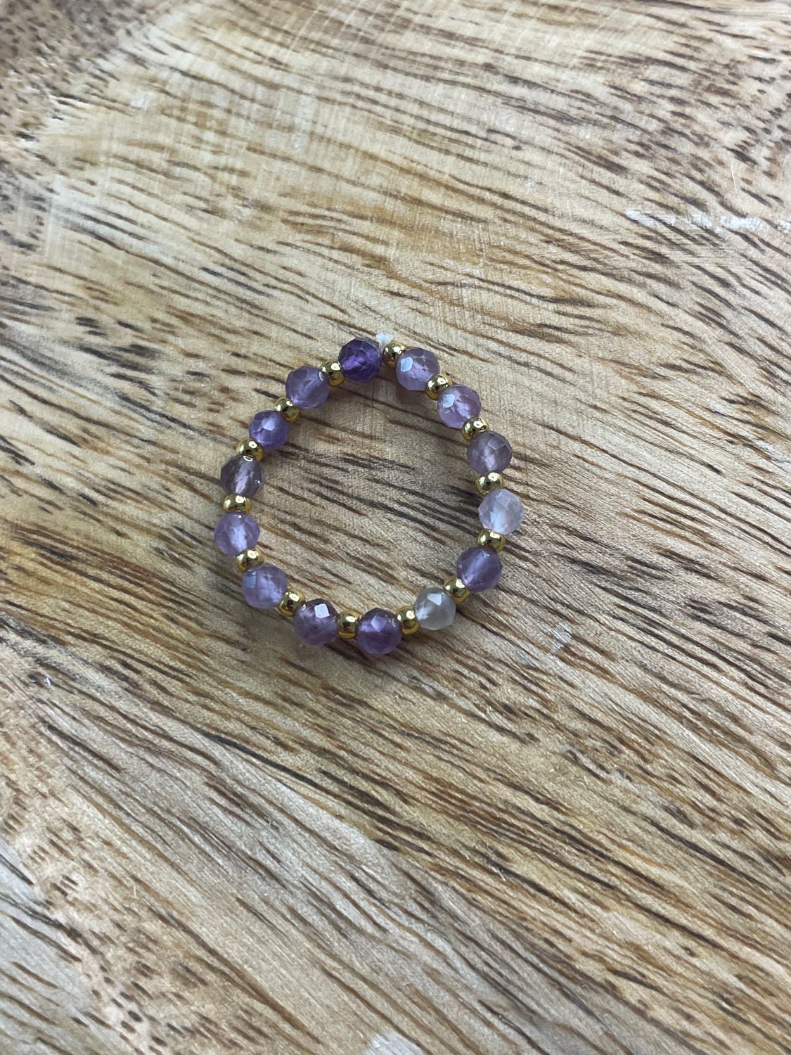 BAGUE AMÉTHYSTE AJUSTABLE
