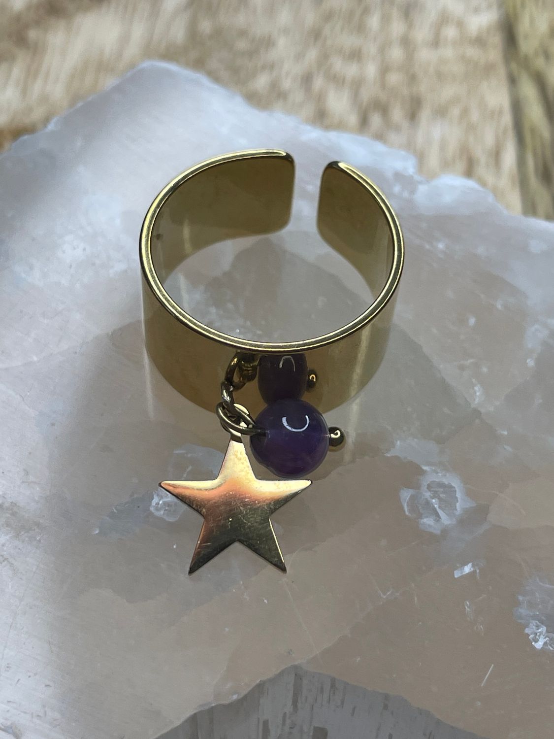 Bague Étoile &amp; Améthyste