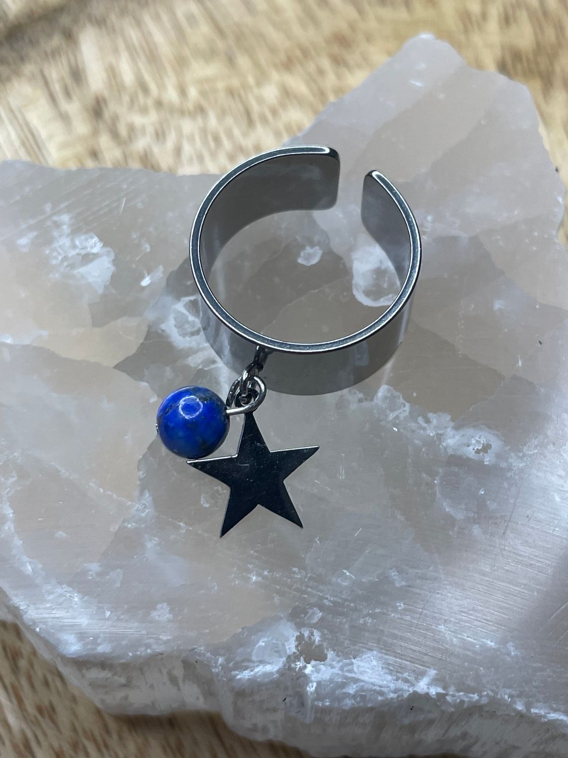 Bague Étoile et Lapis Lazuli