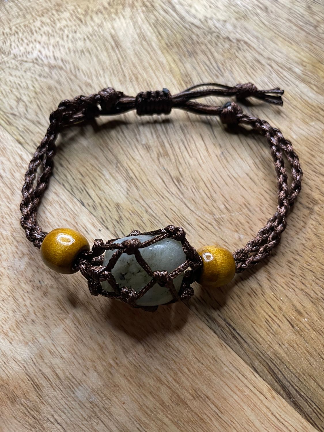 BRACELET FILER À PIERRES MARRON FONCÉ