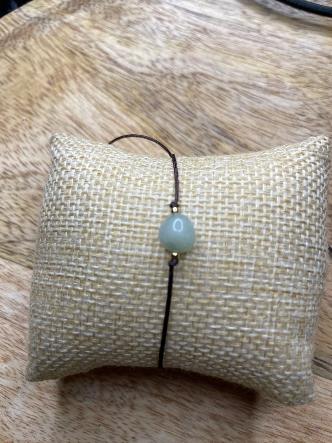 ​Bracelet Réglable en Aventurine Verte