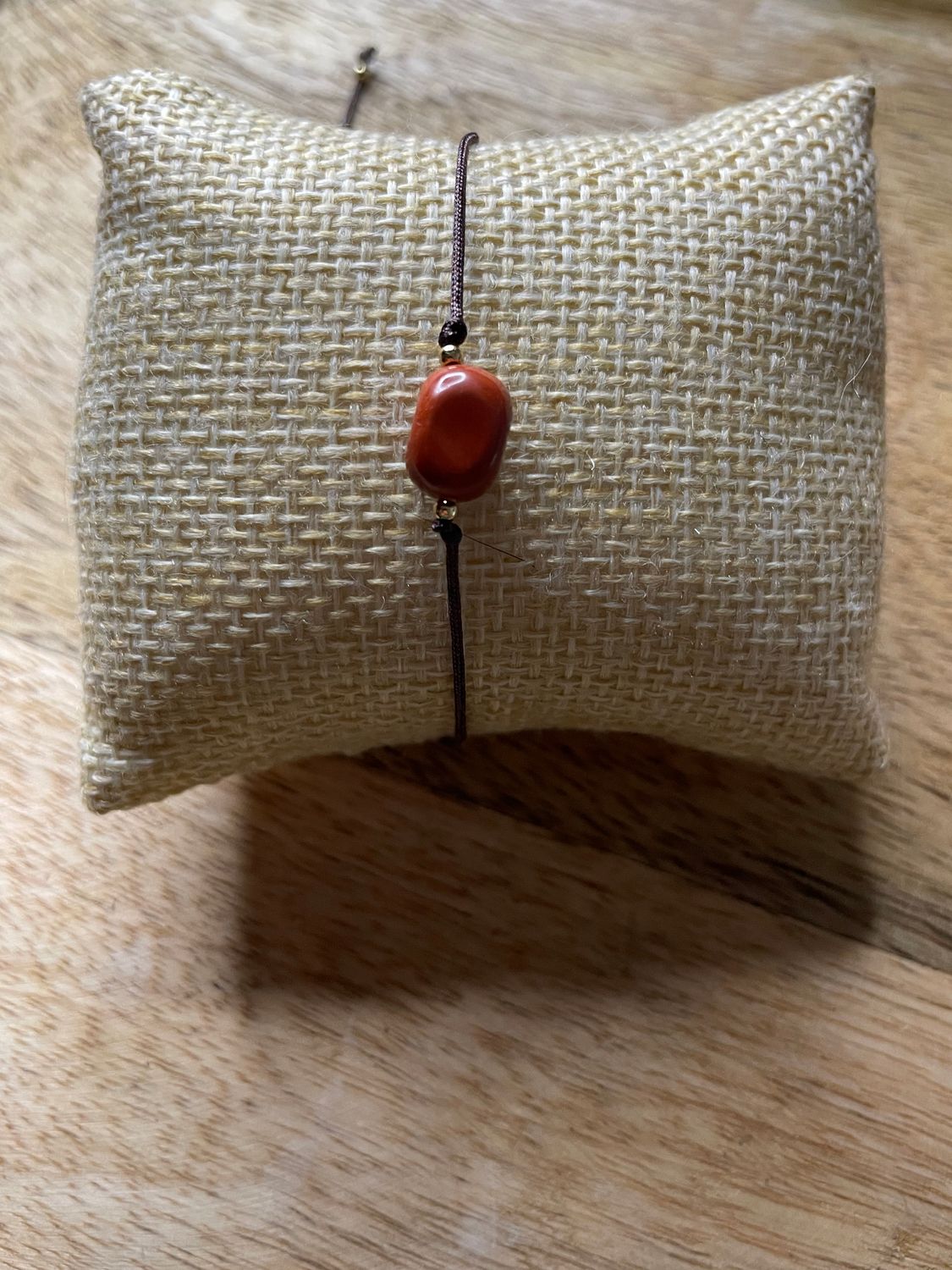 ​Bracelet Réglable en Jaspe rouge