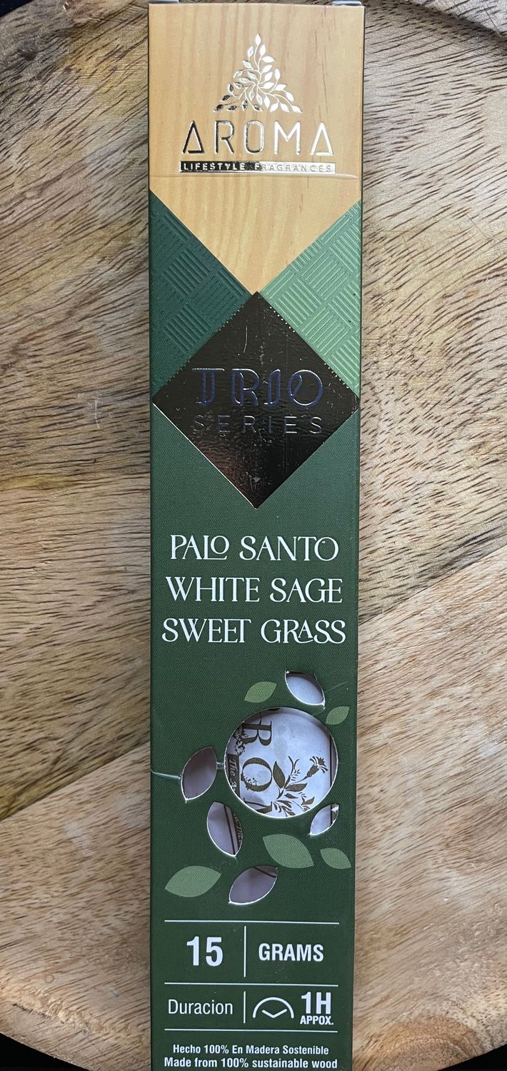Encens Purifiant : Palo Santo, Sauge Blanche &amp; Sweet Grass