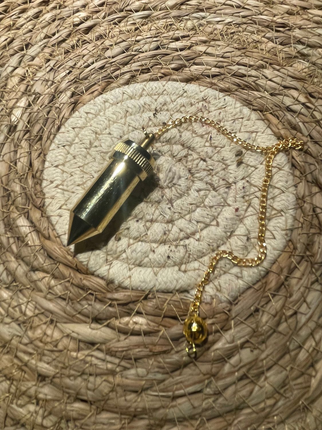 Pendule Double Témoin en Laiton – Couleur Or