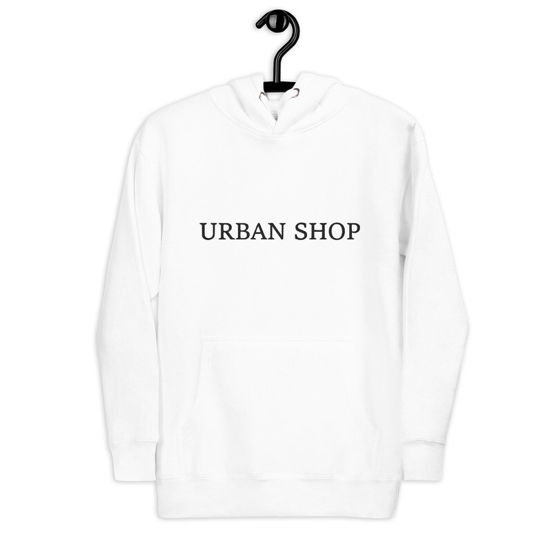 Sudadera básica unisex blanca