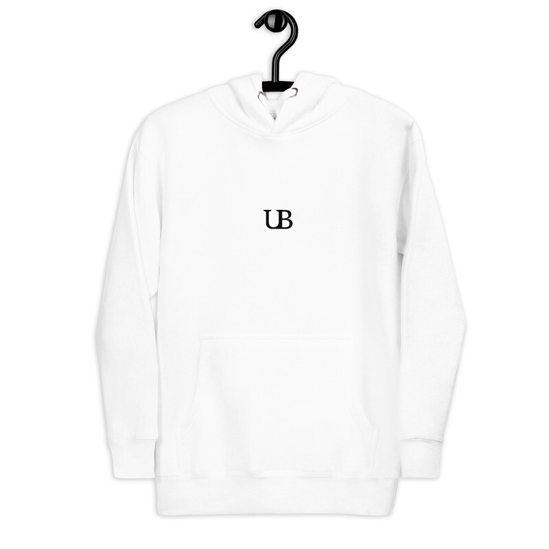 Sudadera blanca unisex noche