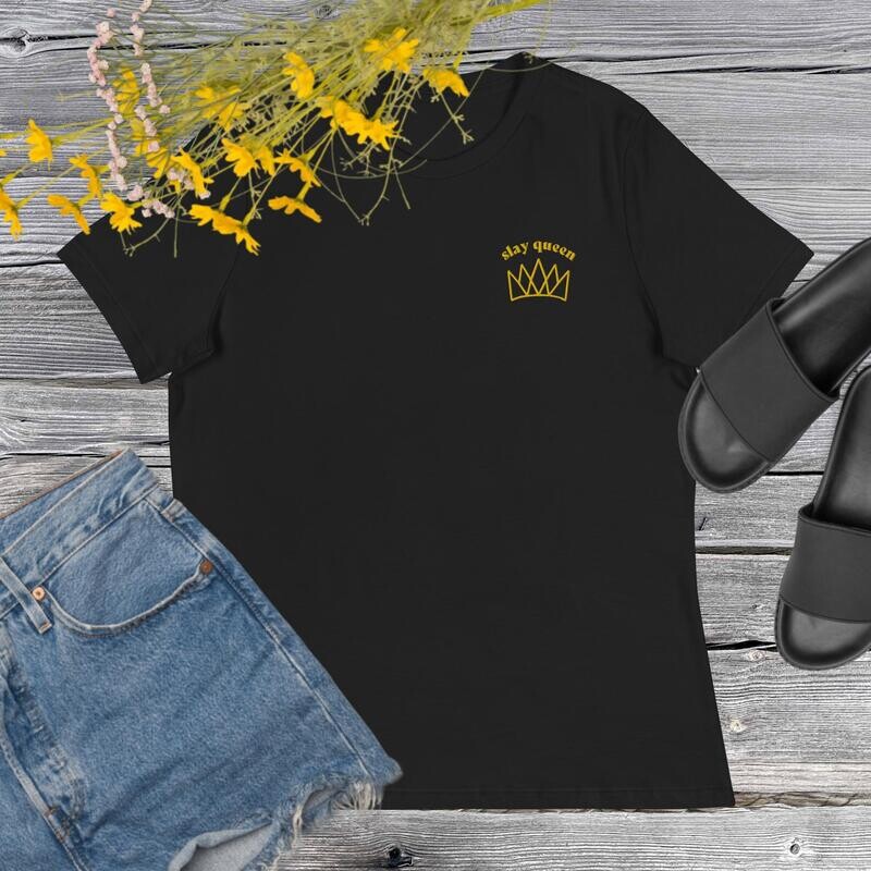 &quot;Gilded Slay Queen&quot;. Women&#39;s Relaxed T-Shirt