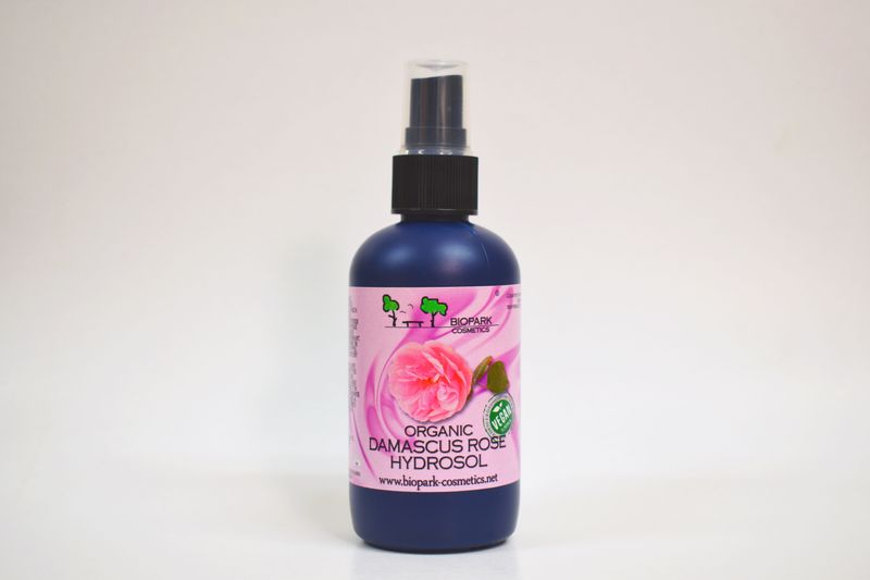 Organic Damascus Rose Hydrosol, 100ml / 1l