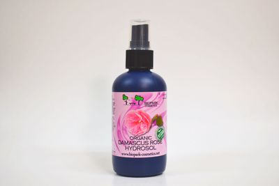 Organic Damascus Rose Hydrosol, 100ml / 1l
