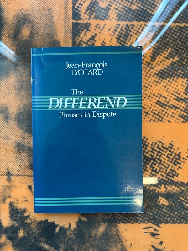 The Differend - Lyotard