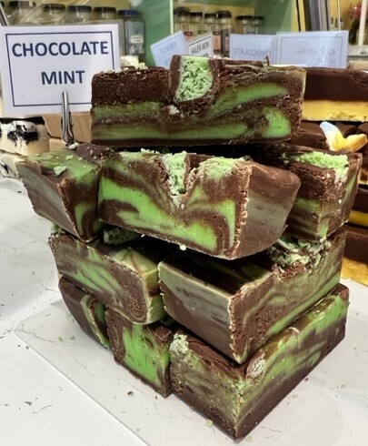 Mint Chocolate Home Made Welsh Butter Fudge