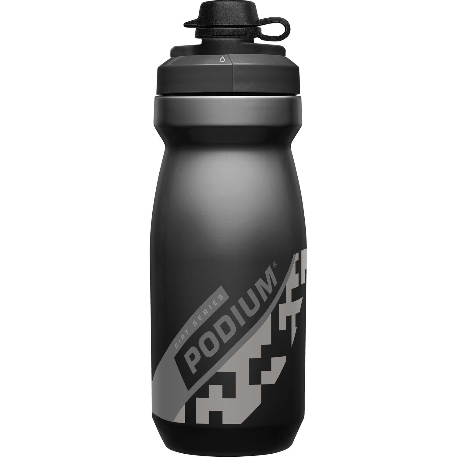 Podium Dirt Water Bottle, Colour: Black, Volume: 600ml