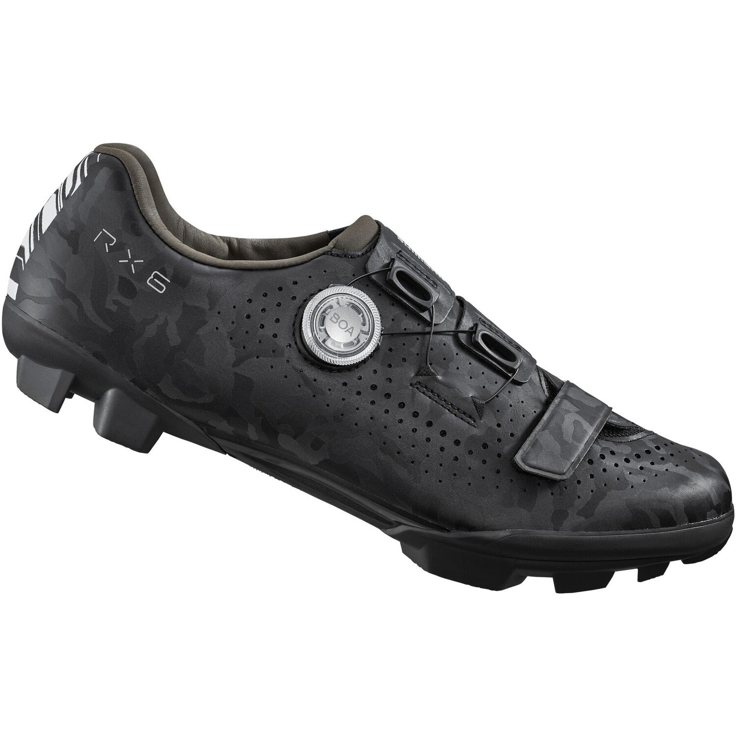 Shimano RX6 SPD Gravel Shoes, Colour: Black, Shoe Size: 42