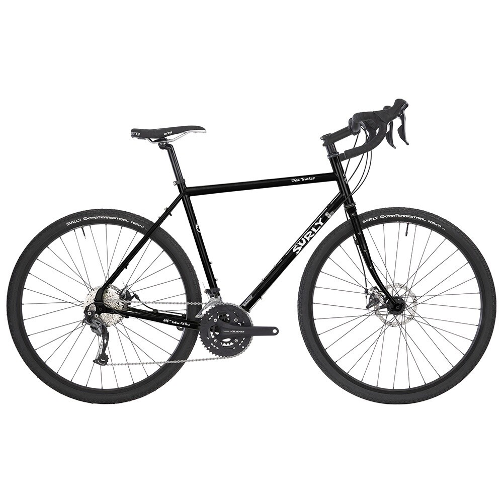 SURLY DISC TRUCKER 3x9 BIKE, Colour: Black, Frame Size: 42cm, Wheel Size: 26”
