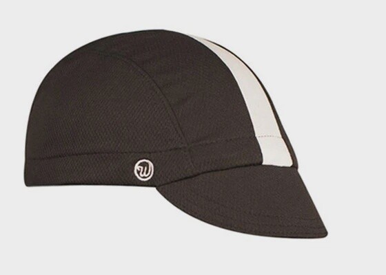 Walz Technical Wicking 3 Panel Striped Cap, Cap Size: Small / Medium, Colour: Black / White