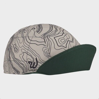 "Map Trail" Wicking Cycling Cap