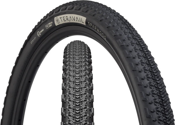 Teravail Sparwood Tyre – Light and Supple, Colour: Black, Tyre Width: 2.2”, Wheel Size: 29”