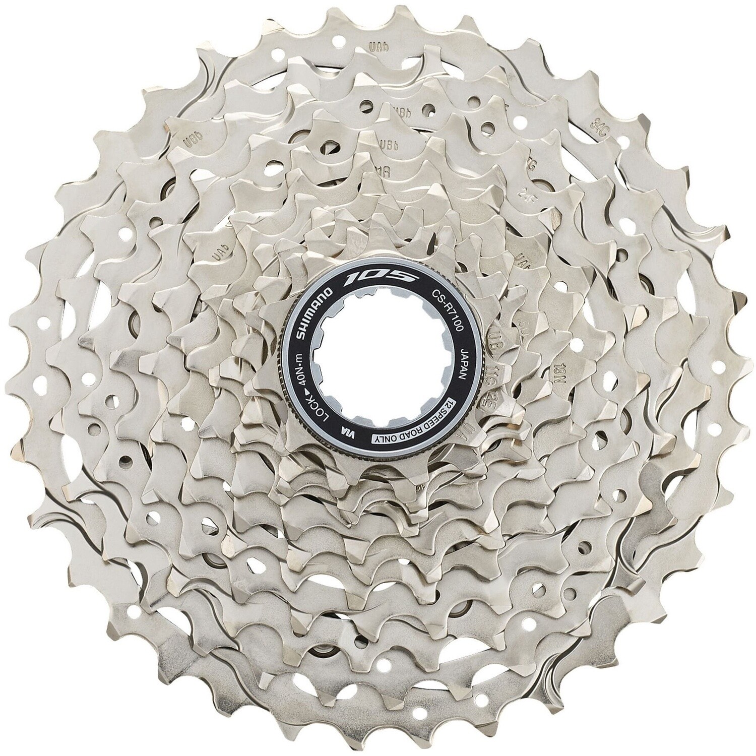 CS-R7100 105 12-speed cassette, 11 - 34T