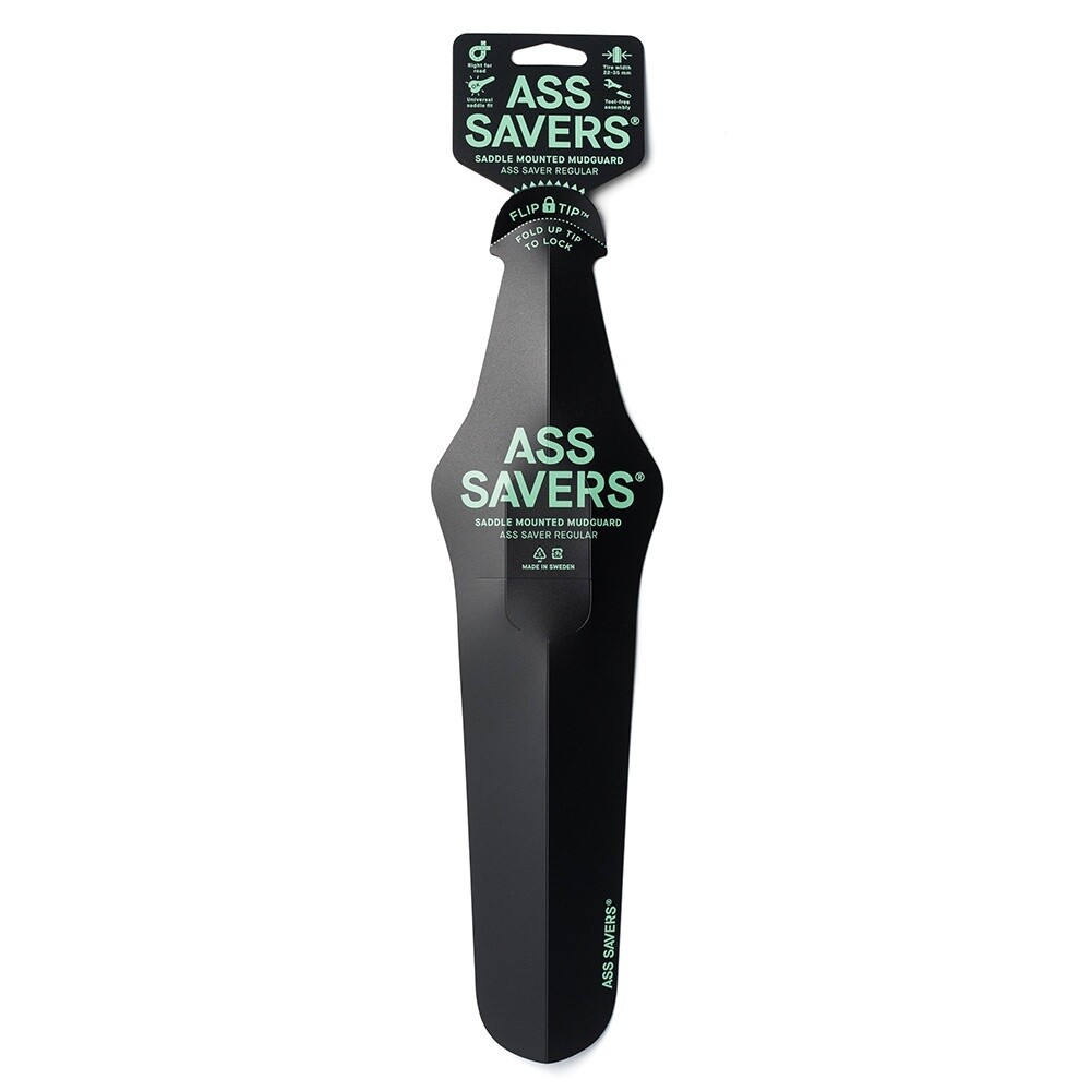 Ass Saver Regular Mudguard, Colour: Black