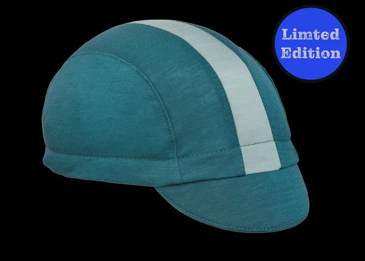Emerald Merino Wool 3-Panel Cycling Cap