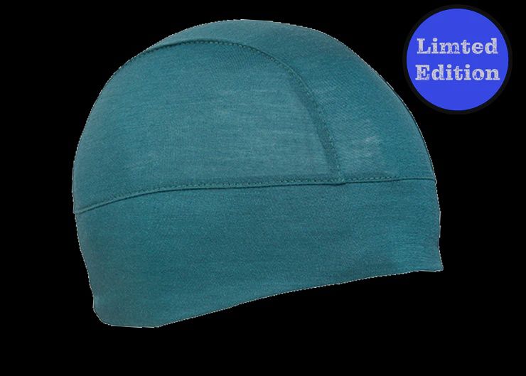 Emerald Merino Wool Skull Cap