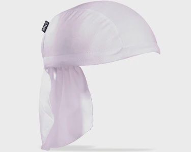 White Technical Skull Cap with Neck Flap