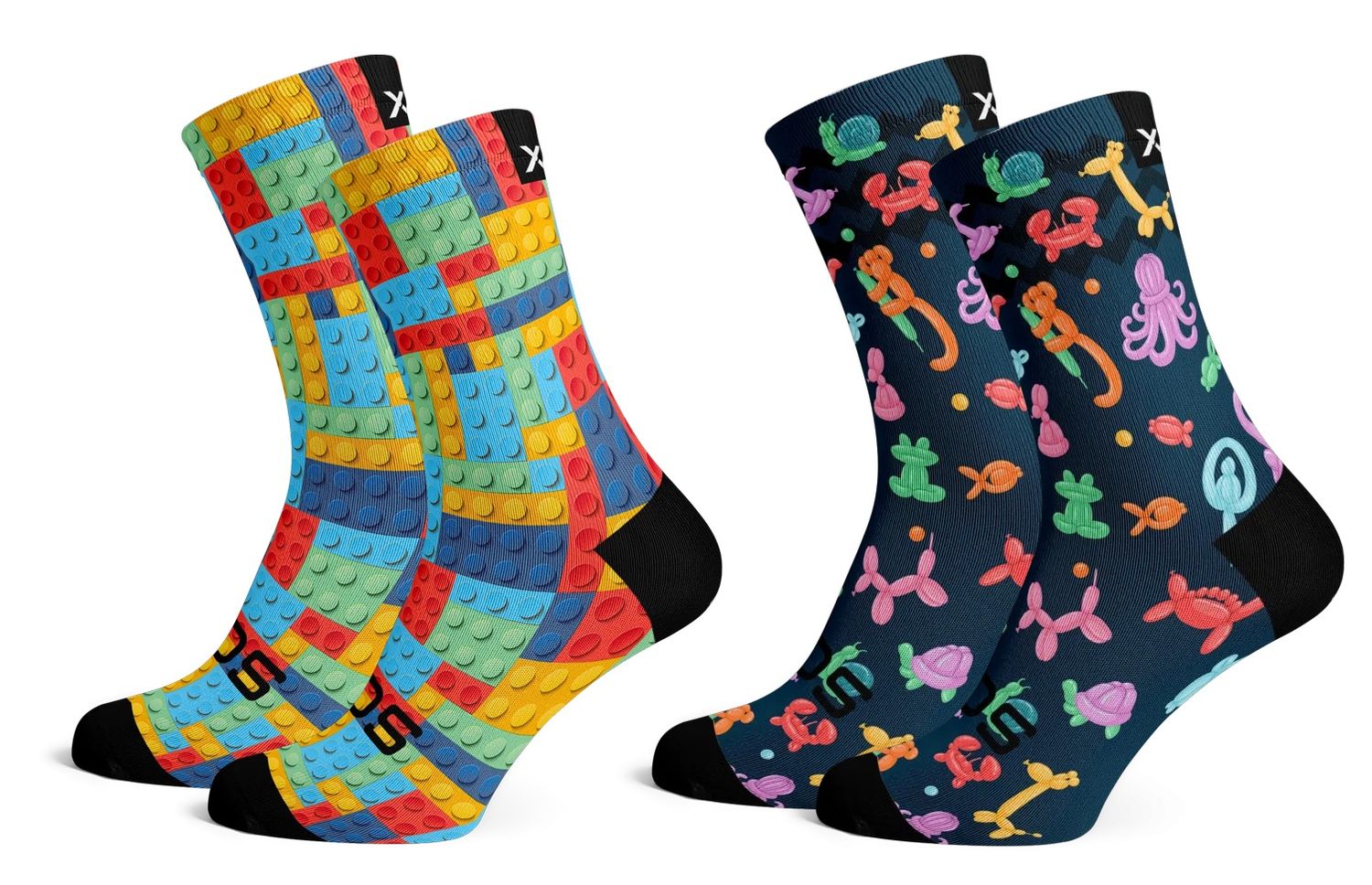 Sox Footwear Blocks &amp; Balloon Combo Pack Kids (Size 9-12)