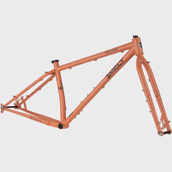 SURLY Karate Monkey Frameset - Peach Salmon Sundae, Medium