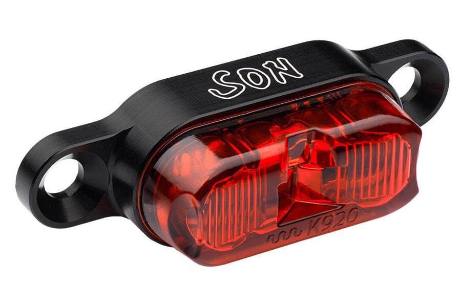 SON Rear Light - Rack Mount 50mm, Colour: Black