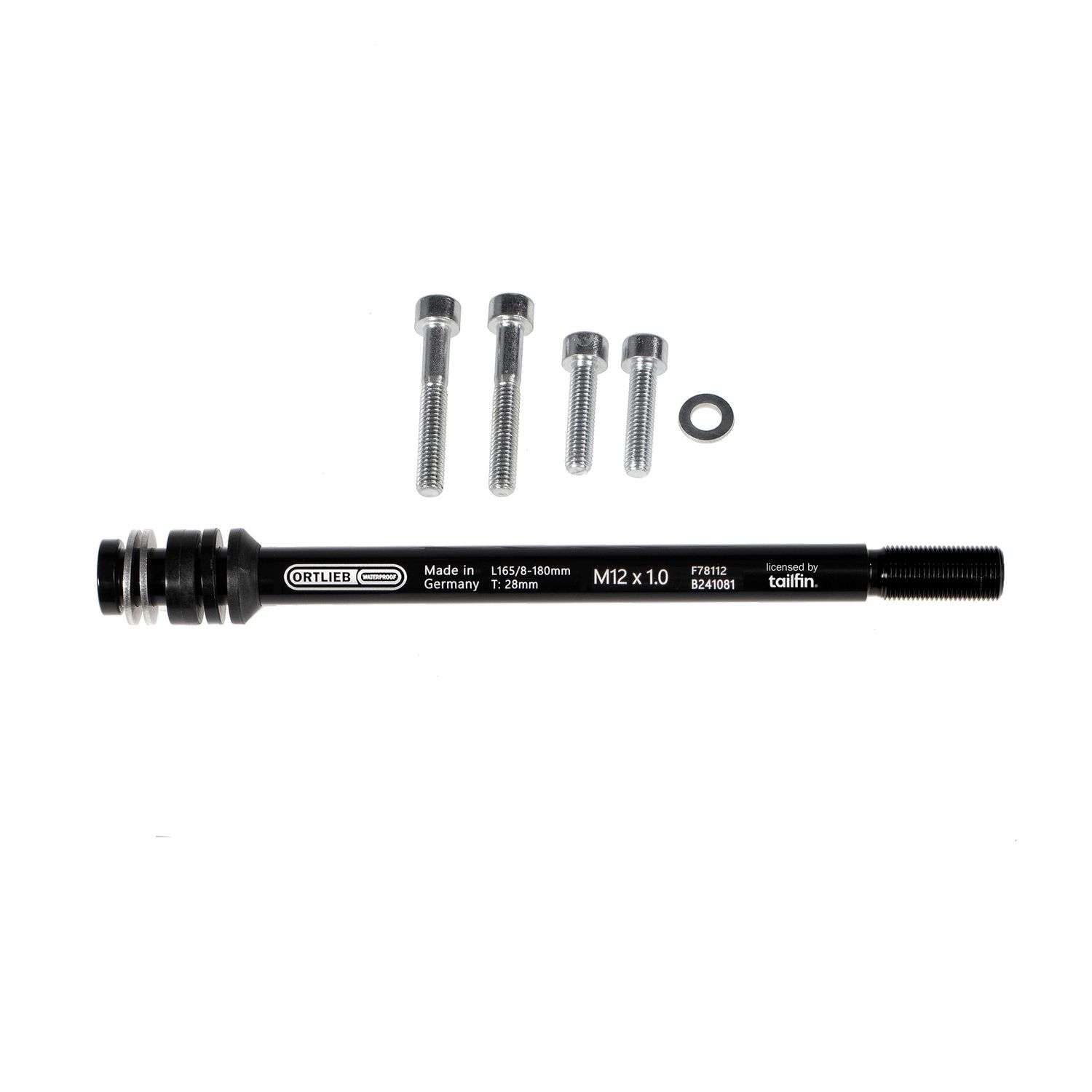 Ortlieb Thru Axle M6 Connector for Quick racks, Thread Pitch: 1mm