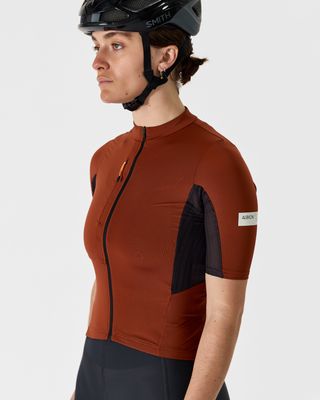 Womens Traverse Jersey - Burnt Ochre