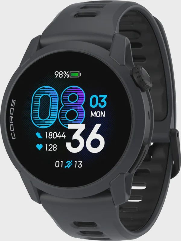 Coros Pace 4  GPS Watch, black Silicone strap