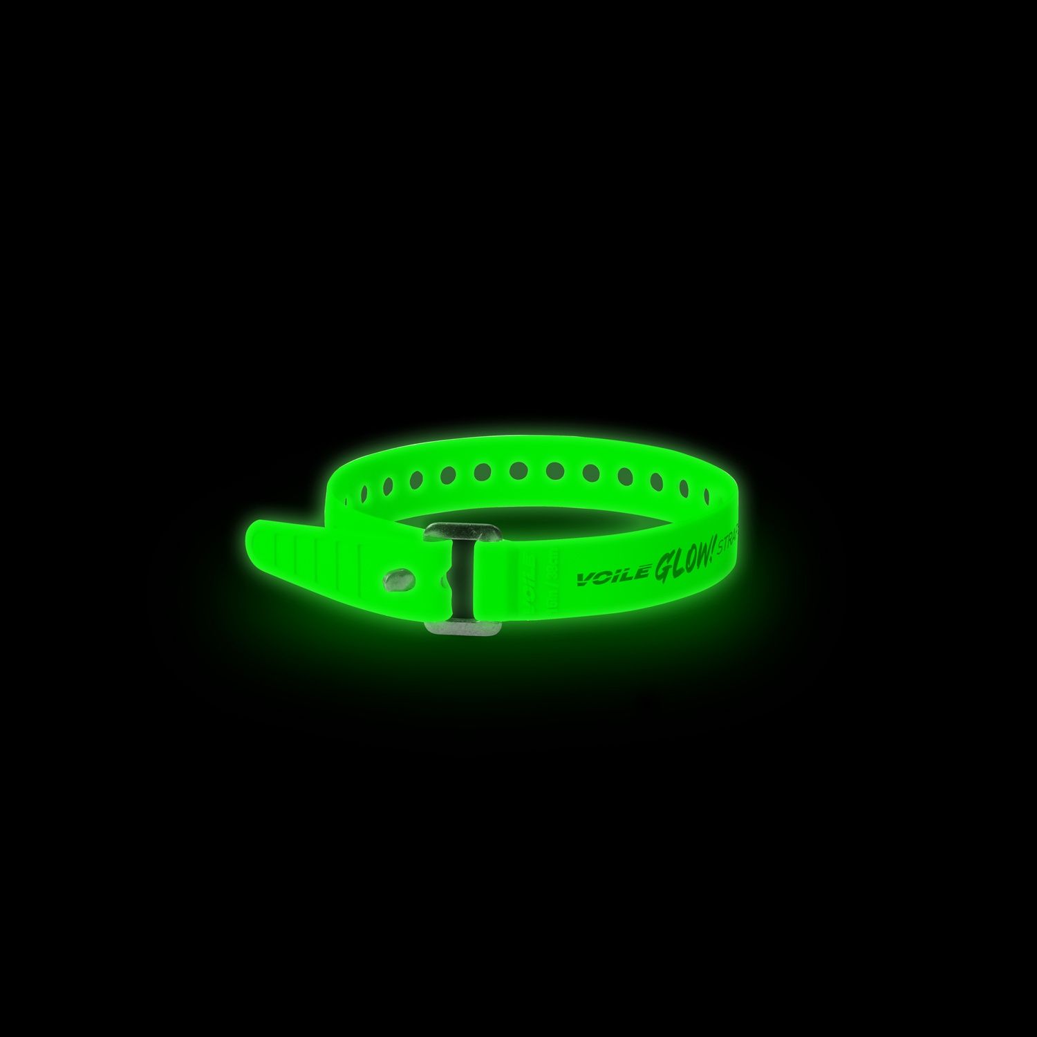Aluminium buckle glow in the dark